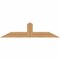 Ekena Millwork Portland Smooth Timber Gable Bracket, Western Red Cedar, 60"W x 15"H x 3 1/2"D x 5 1/2"F, 6/12 Pitch GBW060X15X0406POR00SWR - alternate 1